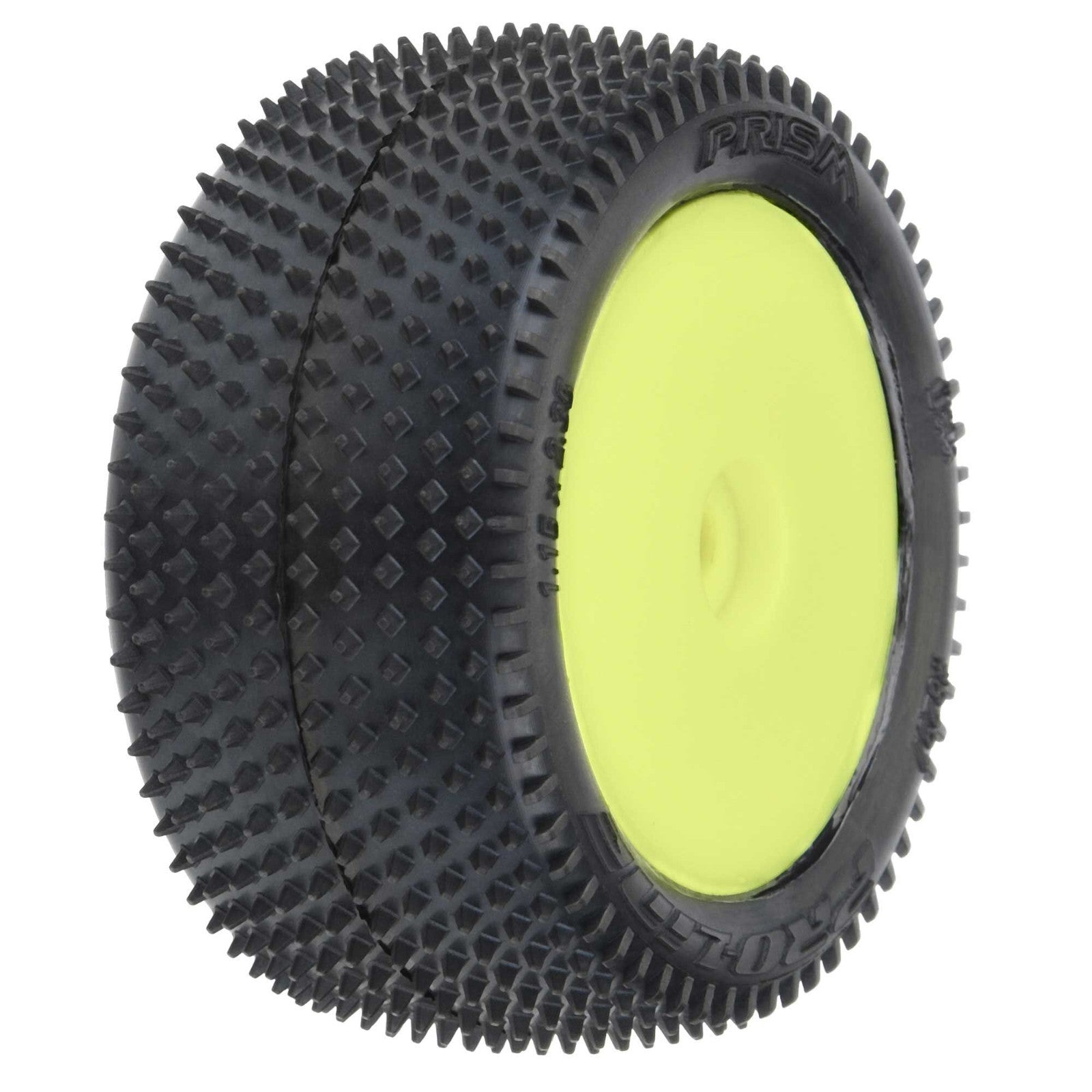 Pro-Line Racing Prism Carpet Tires MTD Yellow Mini-B Rear PRO829712 RC Tire