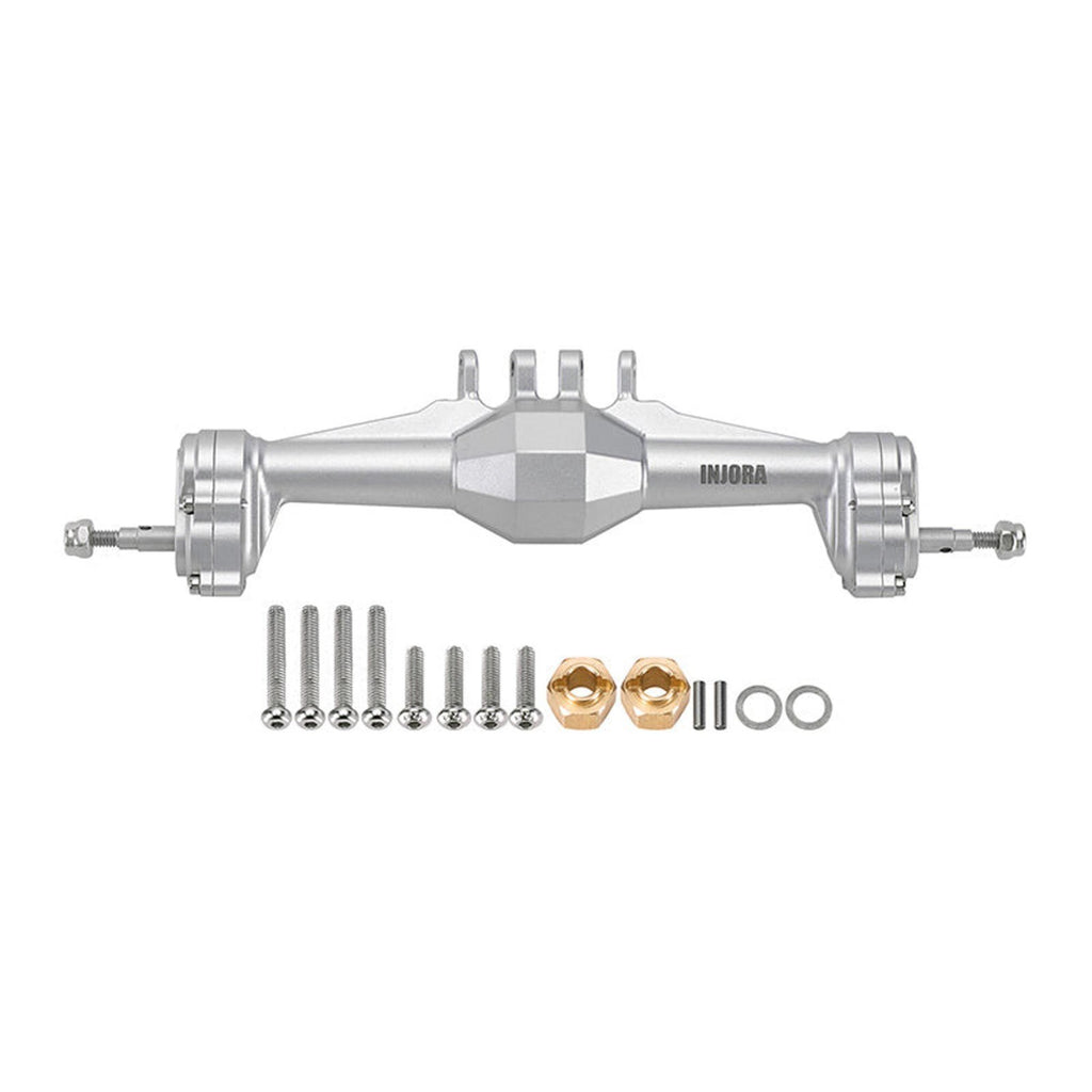 INJORA 4M-104SRFR +5mm Diamond Portal Axles Lay Down Servo TRX-4M Silver