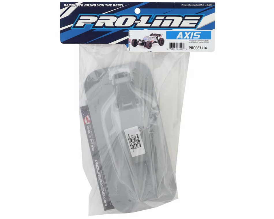 ProLine Racing Axis Tough-Color Grey RC Body for Arrma Typhon GROM PRO367114