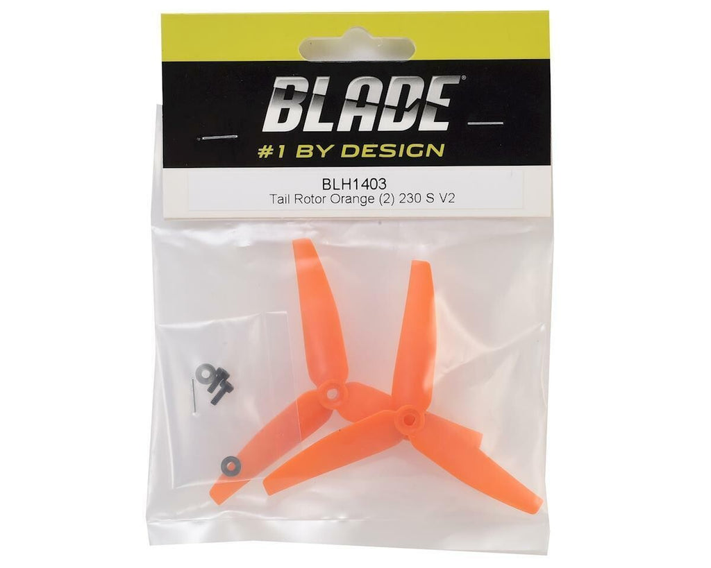 BLH1403 Tail Rotor Orange (2) - Replacement Part for Blade 230 S 230S V2 RC Heli