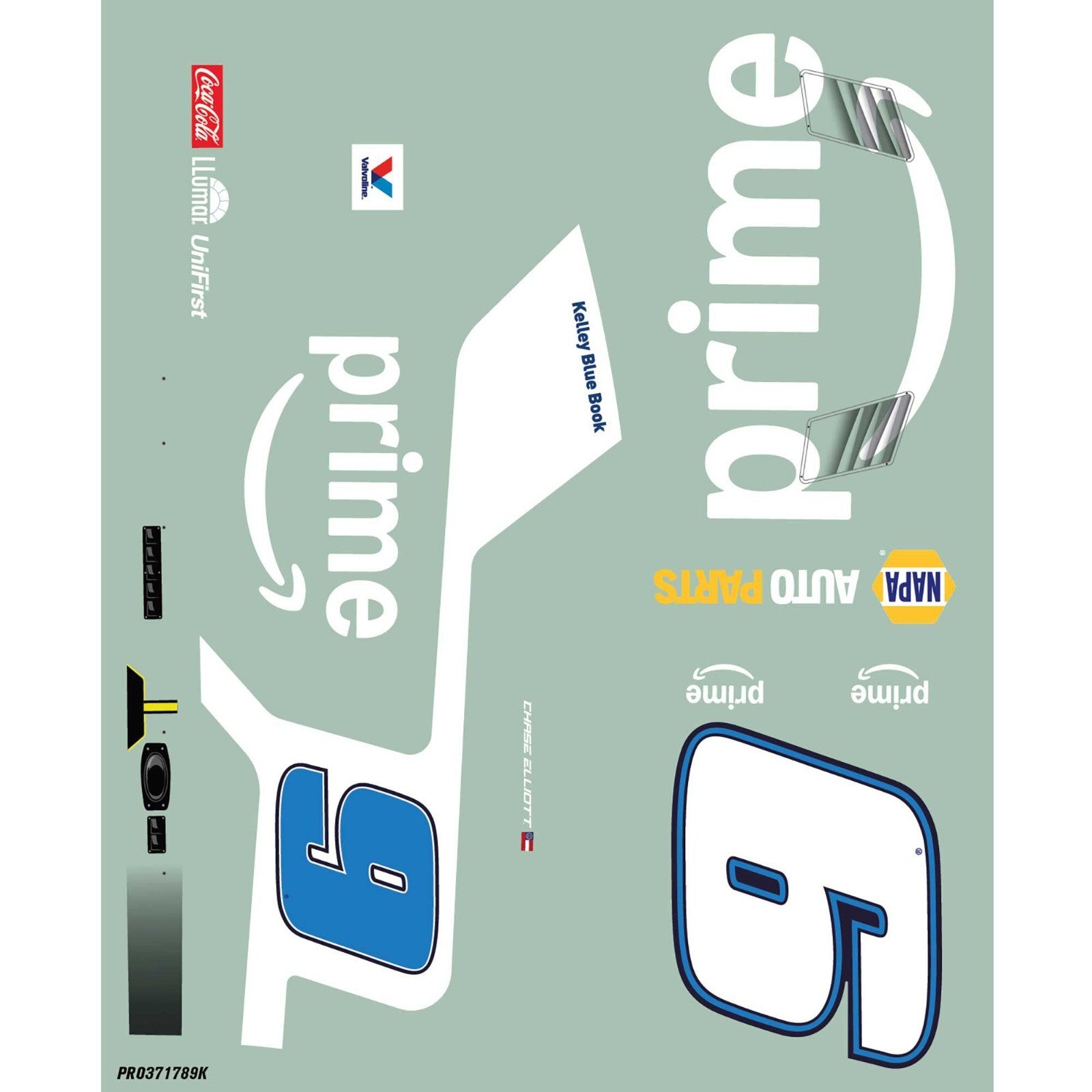 Limited Edition 1/12 Pre-Painted Chase Elliott #9 Amazon Prime 2025 Body: NASCAR