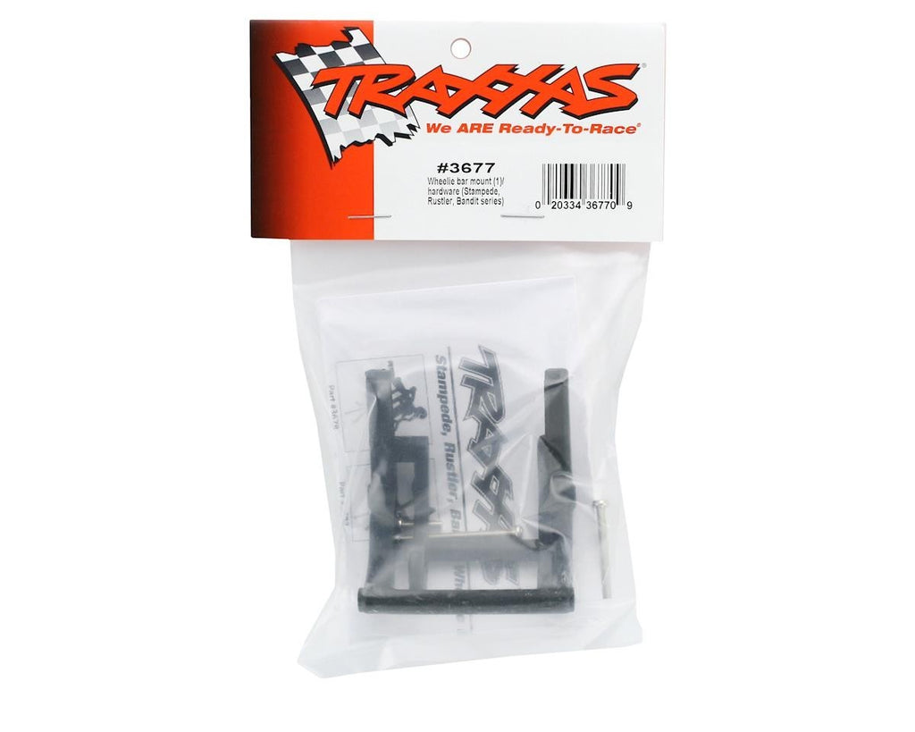 Traxxas TRA3677 Wheelie Bar Mount Black Hardware Slash Rustler Stampede Bandit