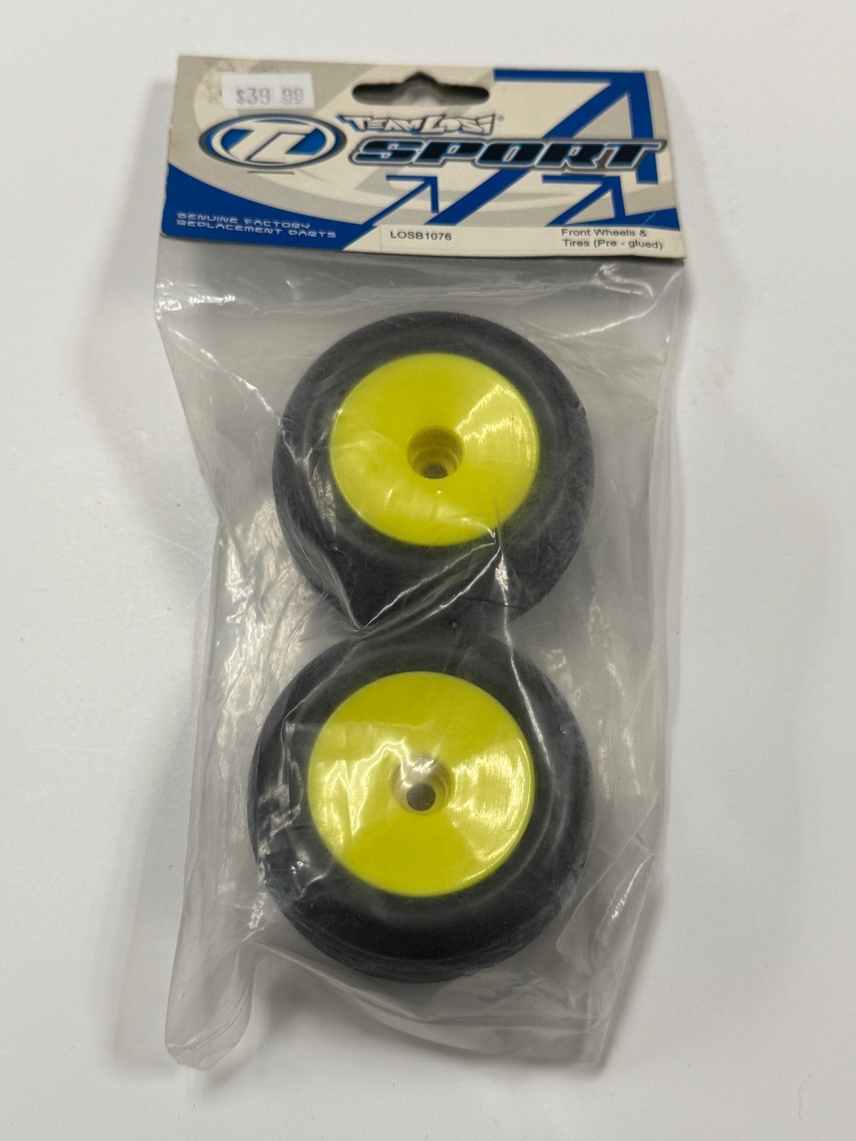 Vintage Team Losi Mini-T MiniT RC Truck Front Tires PreGlued LOSB1076 B1076