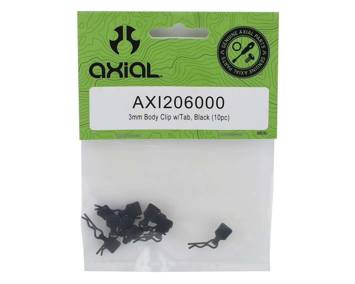 Axial SCX24 1/24 Scale C10 Replacement 3mm Body Clip w/Tab (10) AXI206000