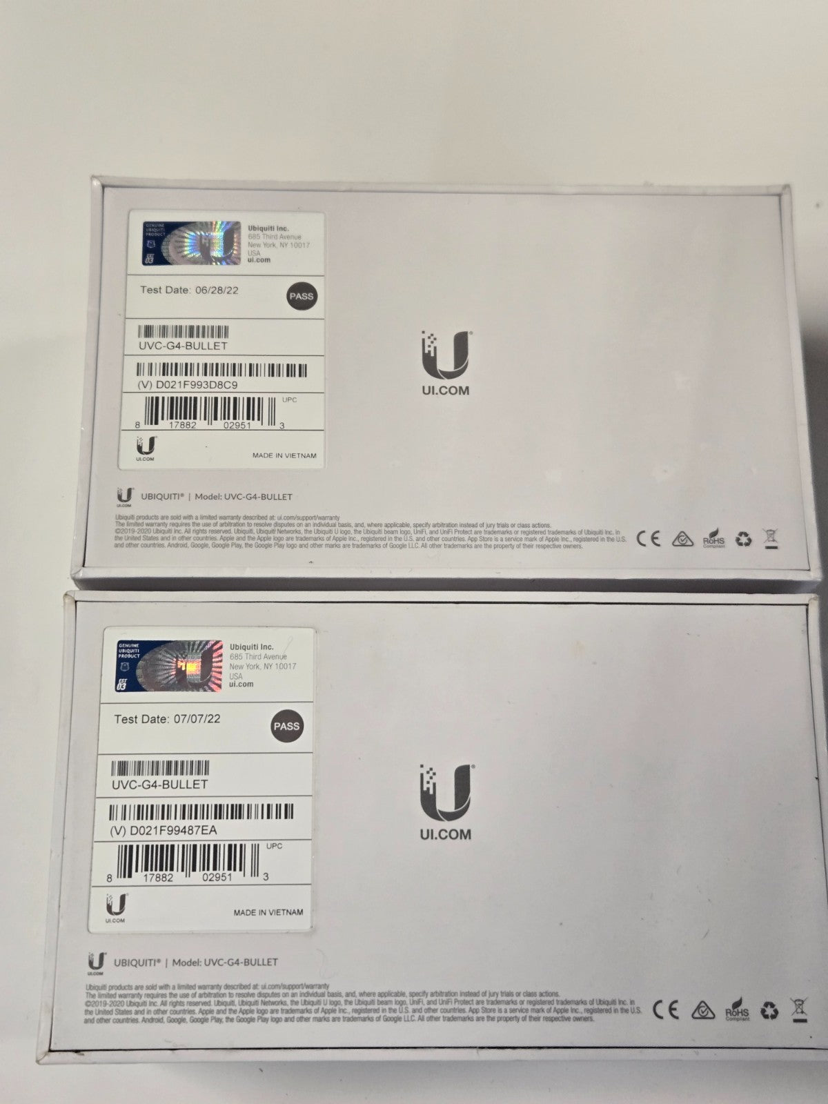Ubiquiti UVC-G4-Bullet Indoor/Outdoor UniFi Protect G4-bullet Security Camera