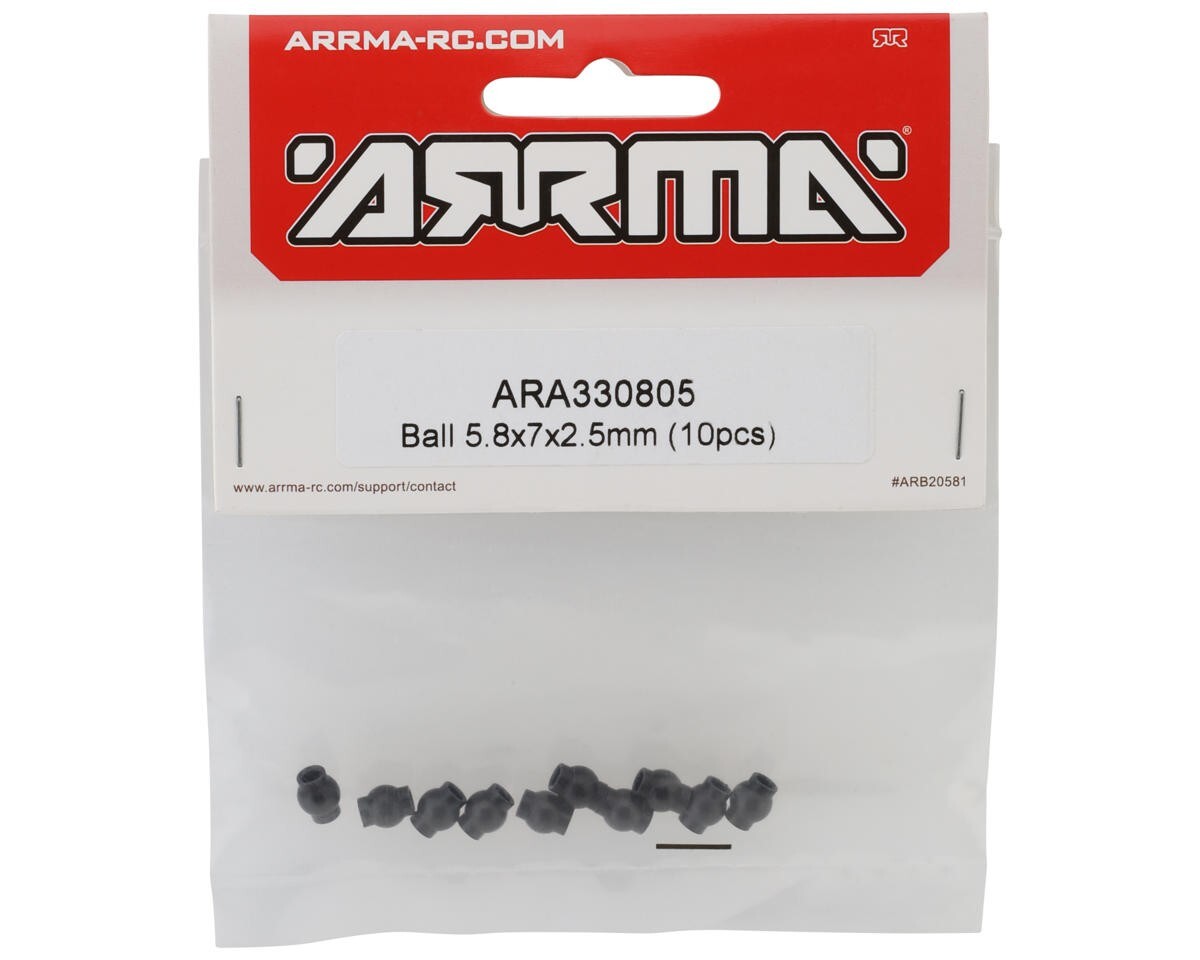 Arrma 330805 Ball 5.8x7x2.5mm 10 pieces ARA330805 : For Grom Mojave