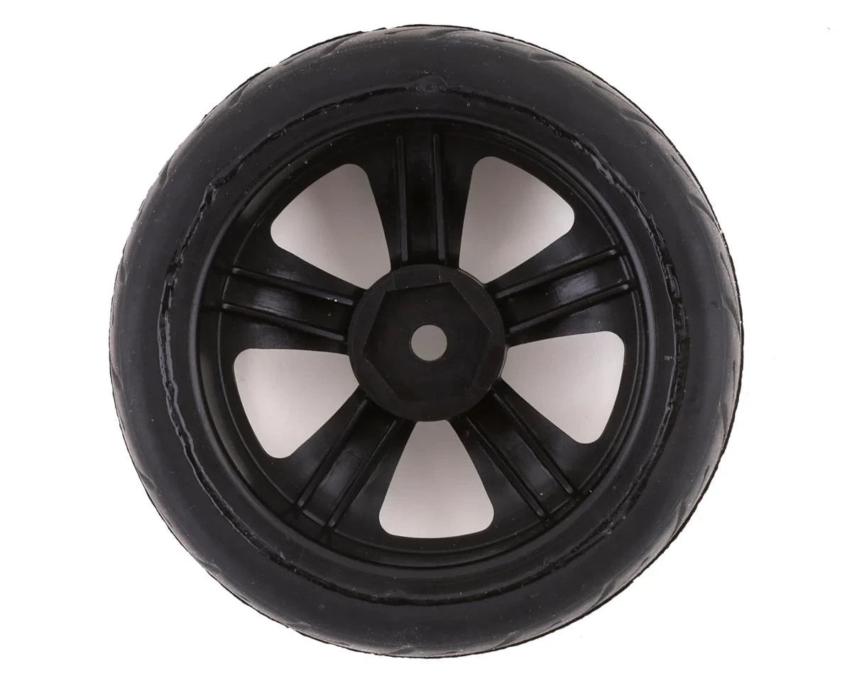 LOS43039 Losi 54x30mm Pre-Mounted Rear Tires w/5-Spoke Wheels (Chrome) (2) V100