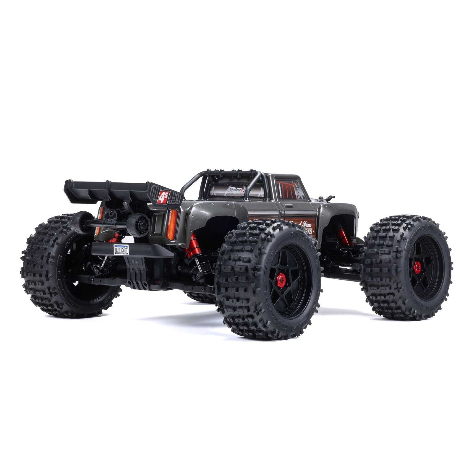 Arrma Outcast 4S V2 BLX Brushless RTR 1/10 Scale Stunt Truck Grey ARA4410V2T3