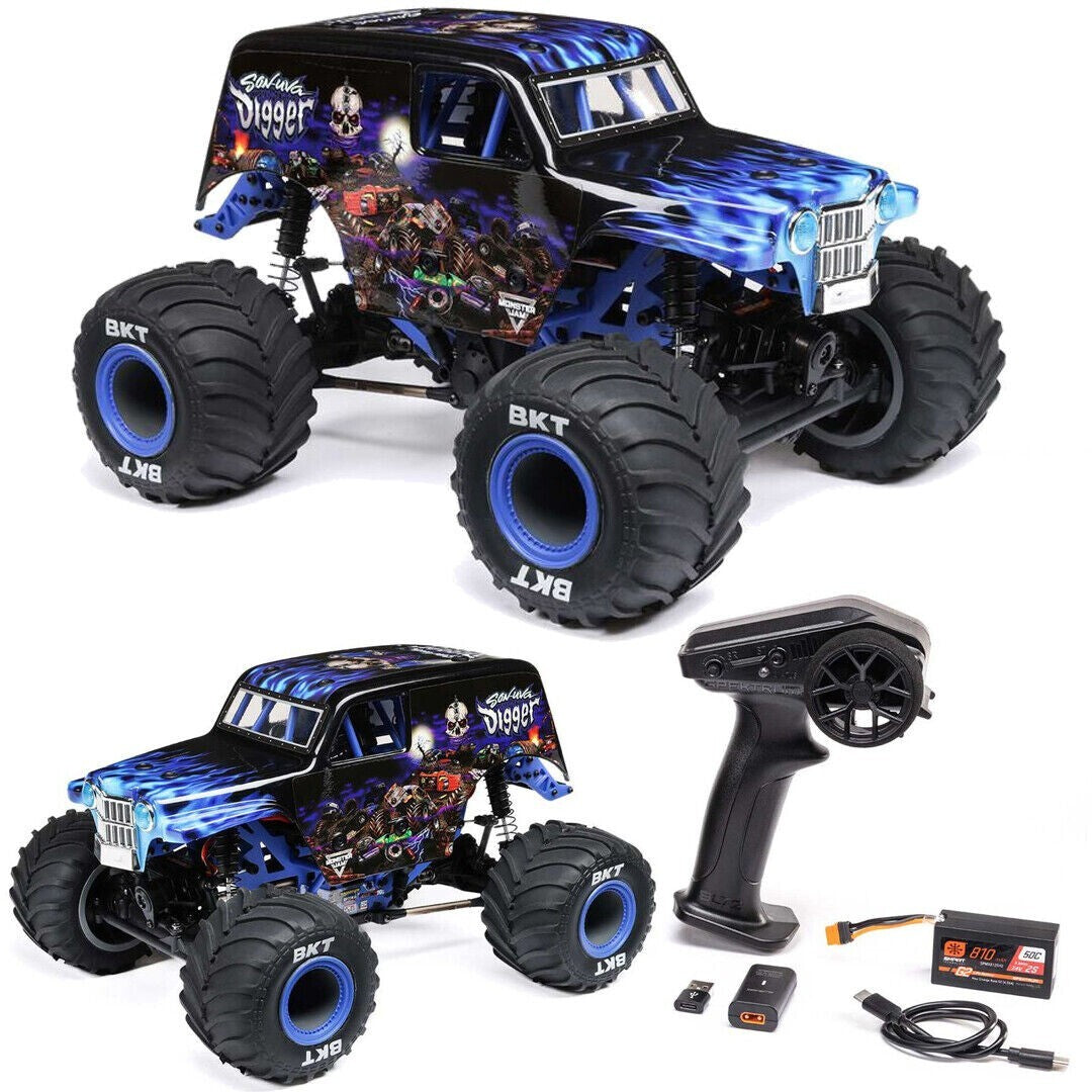 Losi 1/18 Mini LMT 4X4 Brushed RTR Monster Truck (Son-Uva Digger) w/SLT2 2.4GHz