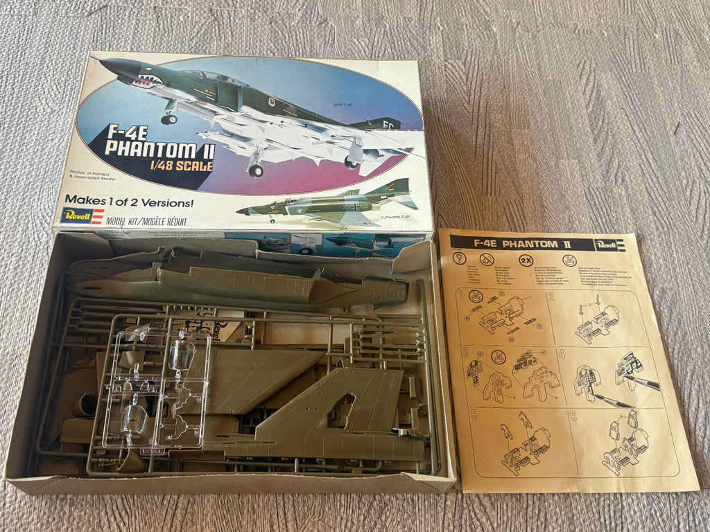 Revell 1/48 Scale F-4 F-4E F4E F4 Phantom II Plastic Model Airplane Kit H-289