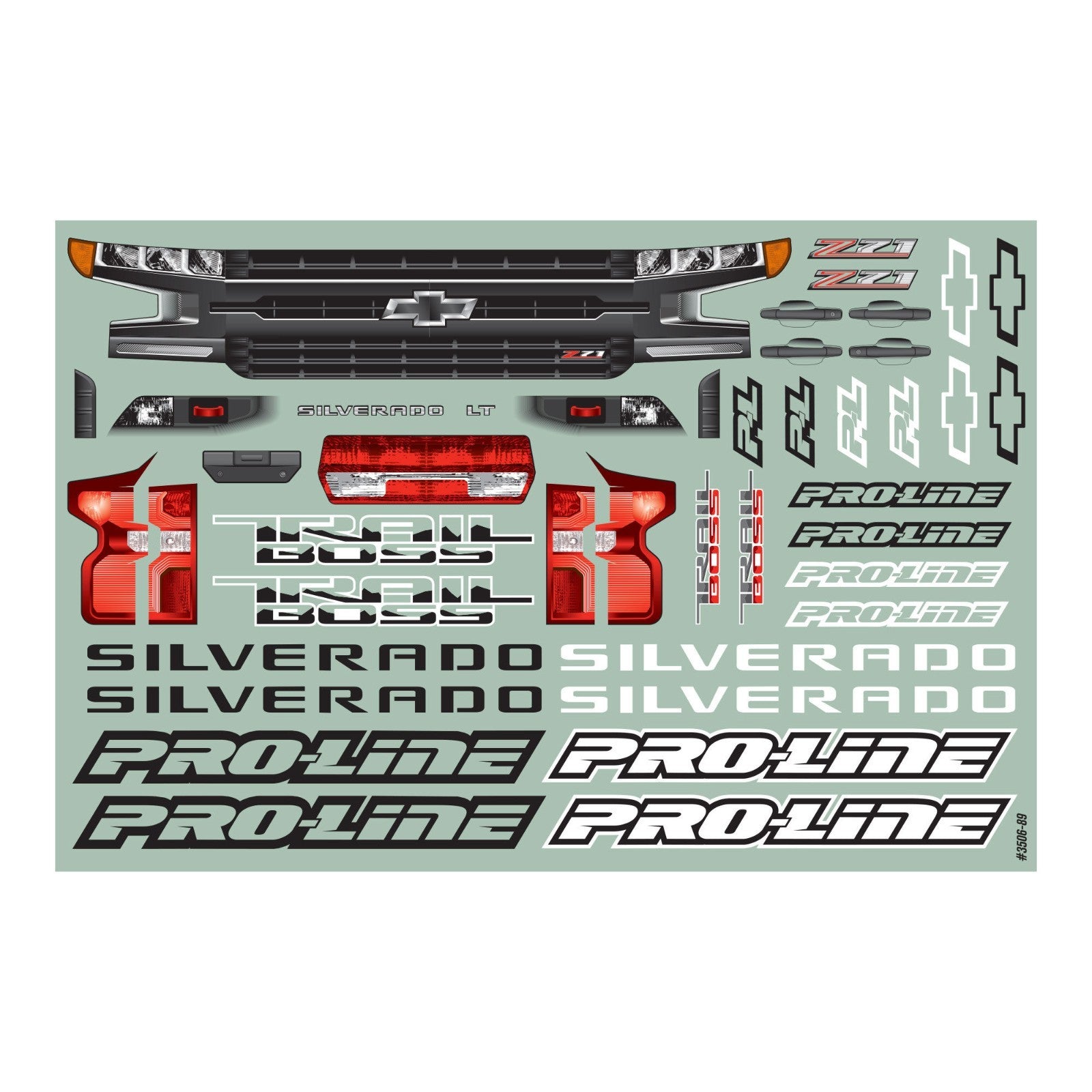 1/10 2019 Chevy Silverado Z71 Trail Boss Clear Body: Stampede 4x4 PRO350600