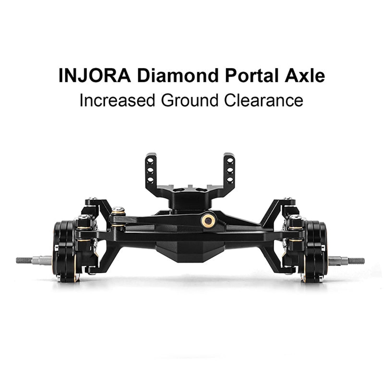 INJORA 4M-104BRFR +5mm Diamond Portal Axles Lay Down Servo TRX-4M Blue