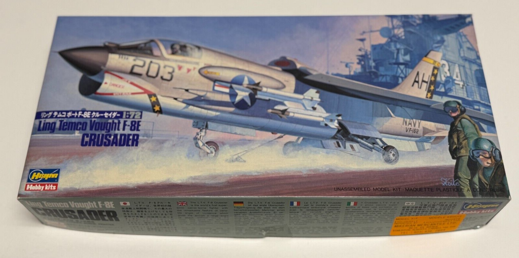 Hasegawa 1/72 Scale Vought F-8E F8E Plastic Model Airplane Kit #710