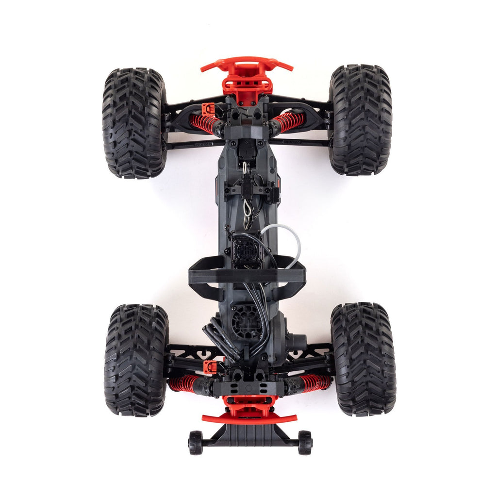 ARRMA 1/10 QUAKE 223S DSC 2WD RTR Brushless Monster Truck, Red