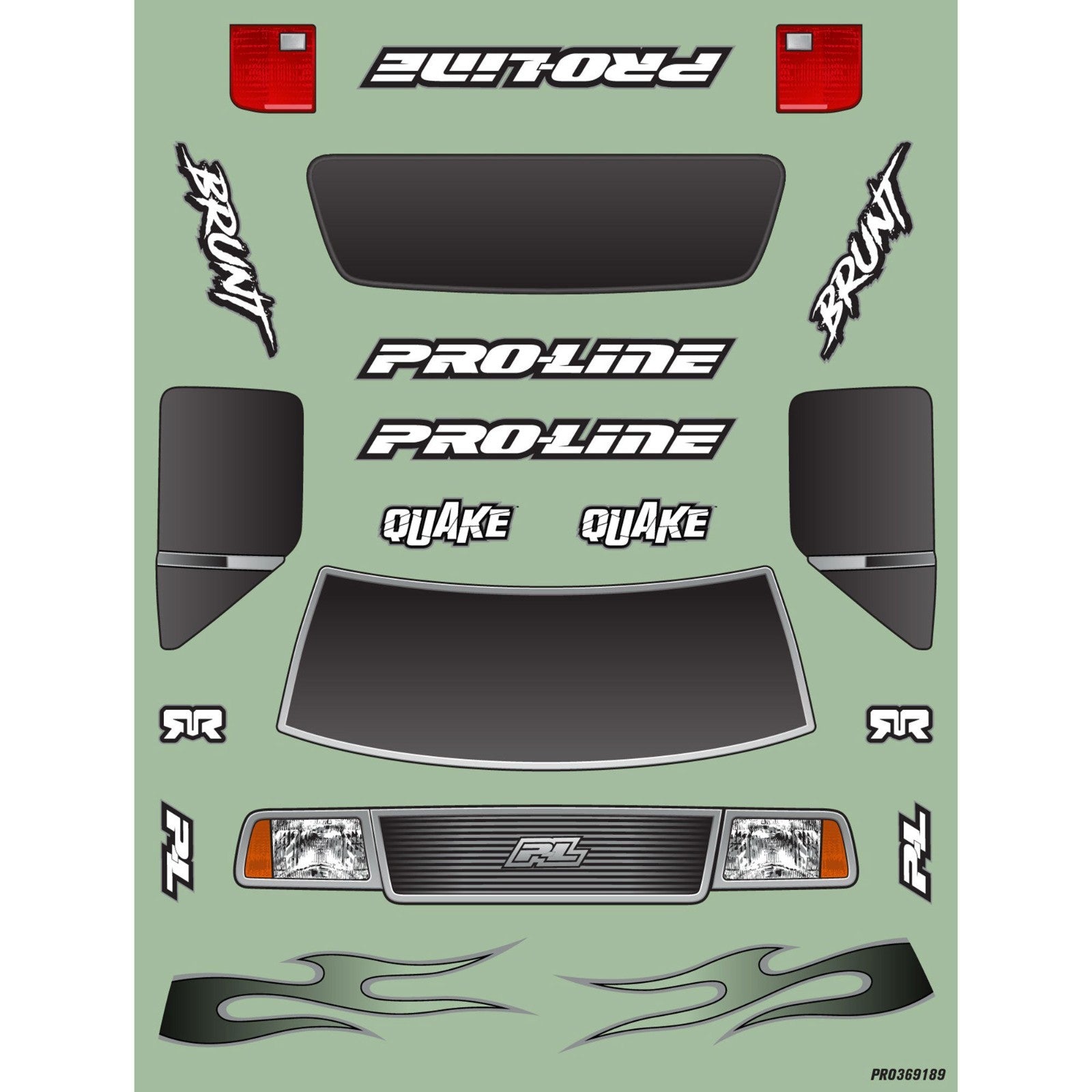 Proline Pre-Cut Brunt Clear Body For : ARRMA QUAKE 223S PRO369117 369117