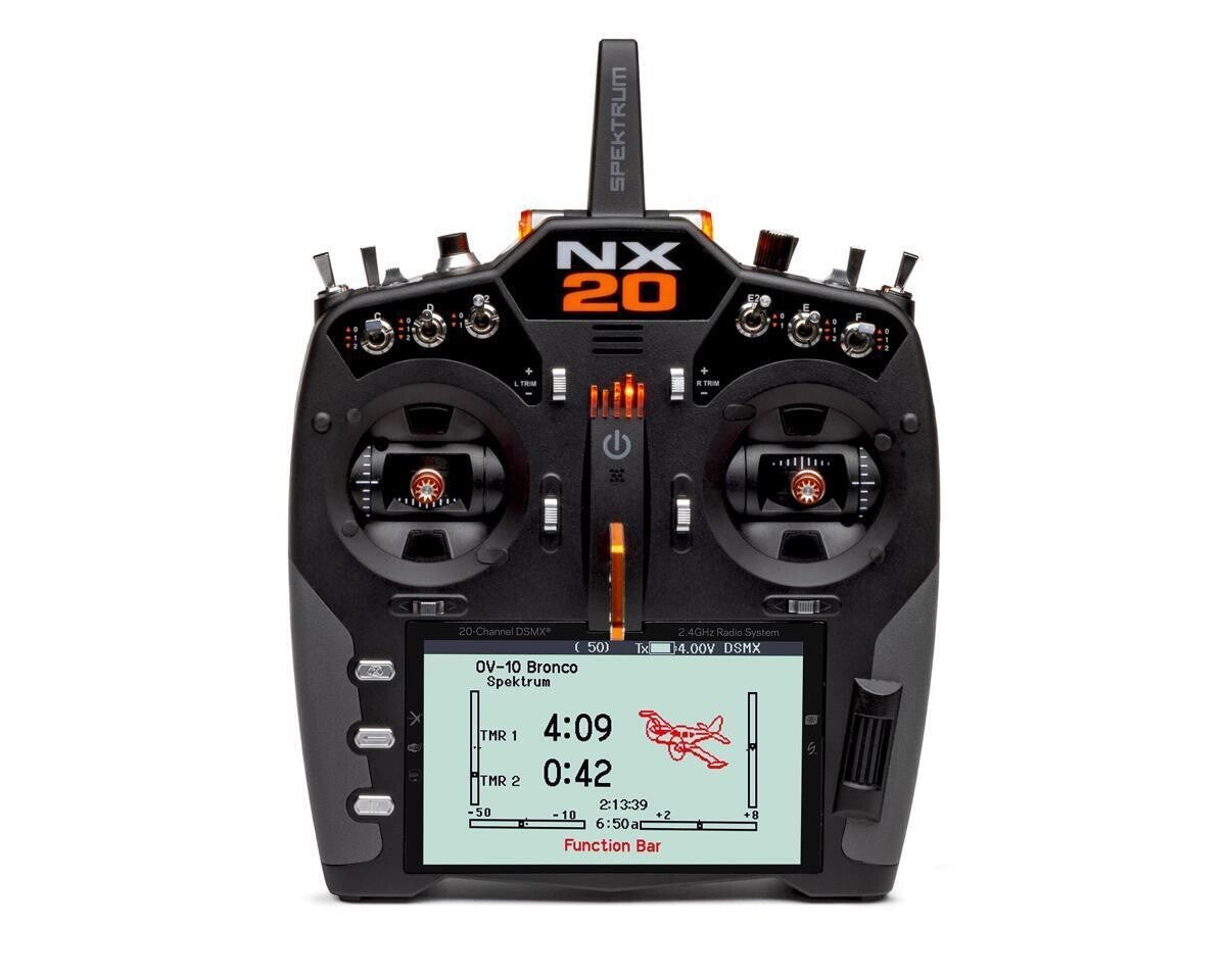 Spektrum RC NX20 2.4GHz DSMX 20-Channel Radio System Transmitter Only SPMR20500