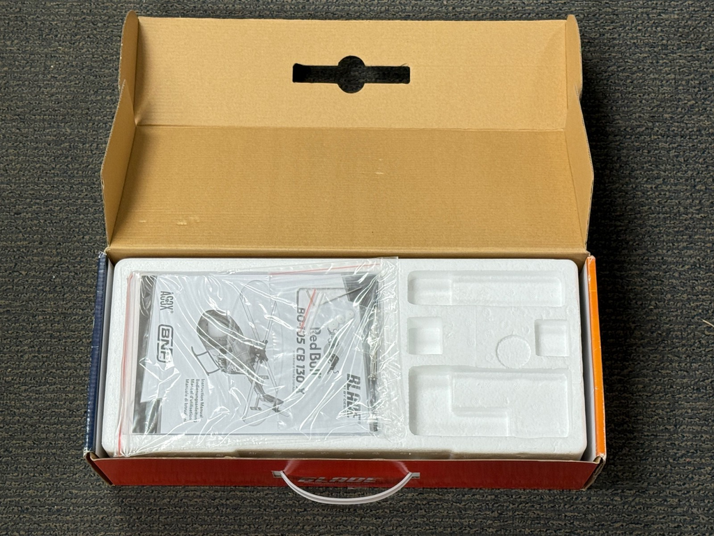 Brand New Blade 130X 130 X Red Bull BO-105 CB RC Helicopter BNF BLH3880