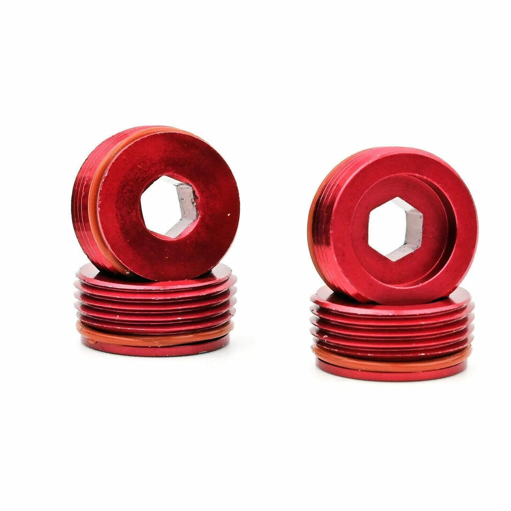 ARRMA ARA320467 Aluminum Front Hub Nut (Red) (4) KRATON/OUTCAST/TYPHON 6S HH