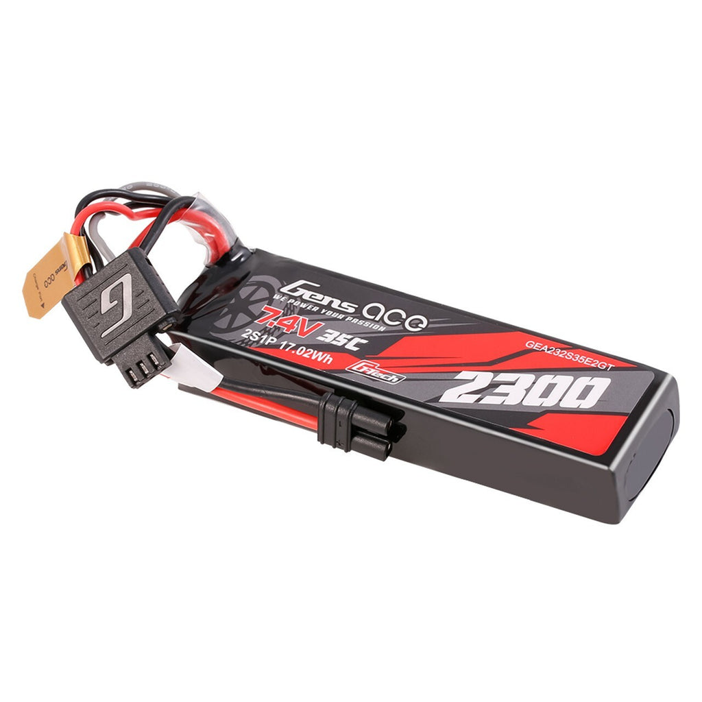 Gens ace 2300mAh 2S 35C 7.4V G-Tech Lipo Battery Pack with IC2 Plug : ARRMA GROM