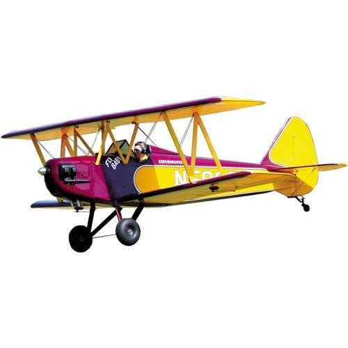 Balsa USA 1/3 Scale Fly Baby Bipe Remote Control Balsa Wood Airplane Kit #452