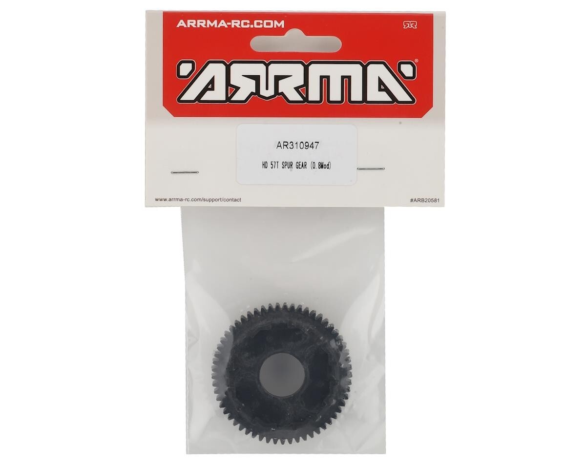 Arrma 3S BLX HD 0.8MOD Spur Gear (57T) ARA310947 : Typhon 3S BLX RC Buggy
