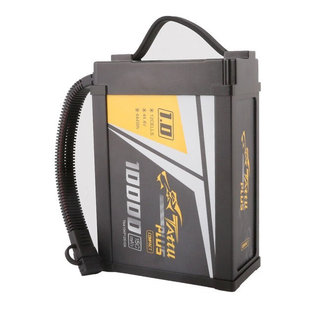 Tattu Plus 1.0 Compact Version 10000mAh 44.4V 15C 12S Lipo Smart Battery Pack