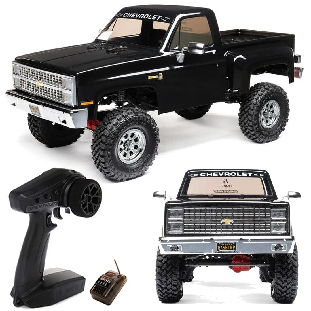 Axial AXI03030T2 1/10 Scale SCX10 III Base Camp 1982 Chevy K10 4X4 RTR, Black