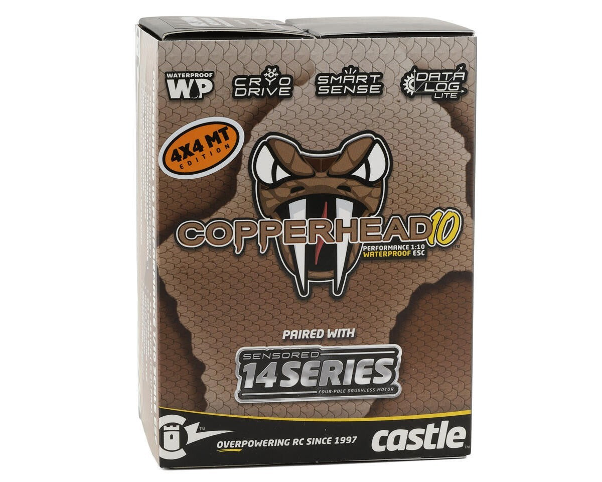 Castle Creations Copperhead 10 Waterproof 1/10 RC Sensored Combo w/1415 2400Kv