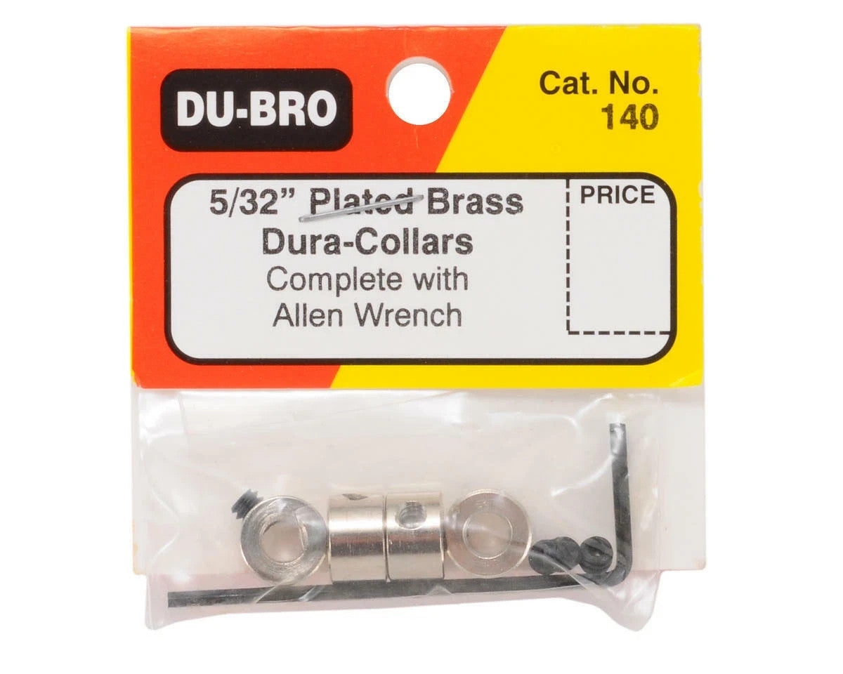 DuBro RC Remote Control Wheel Collars 5/32" 5/32 Brass Dura Collars DUB140