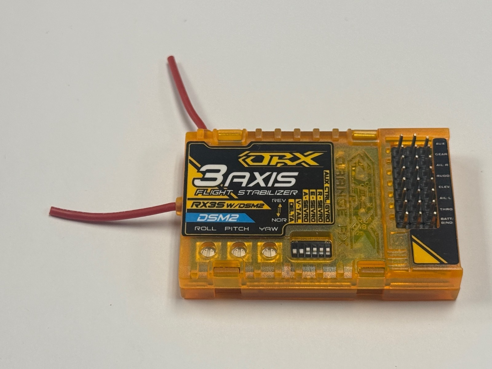 Excellent Spektrum OrangeRX Orange Receiver and Flight Stabilizer DSM2 RX3S