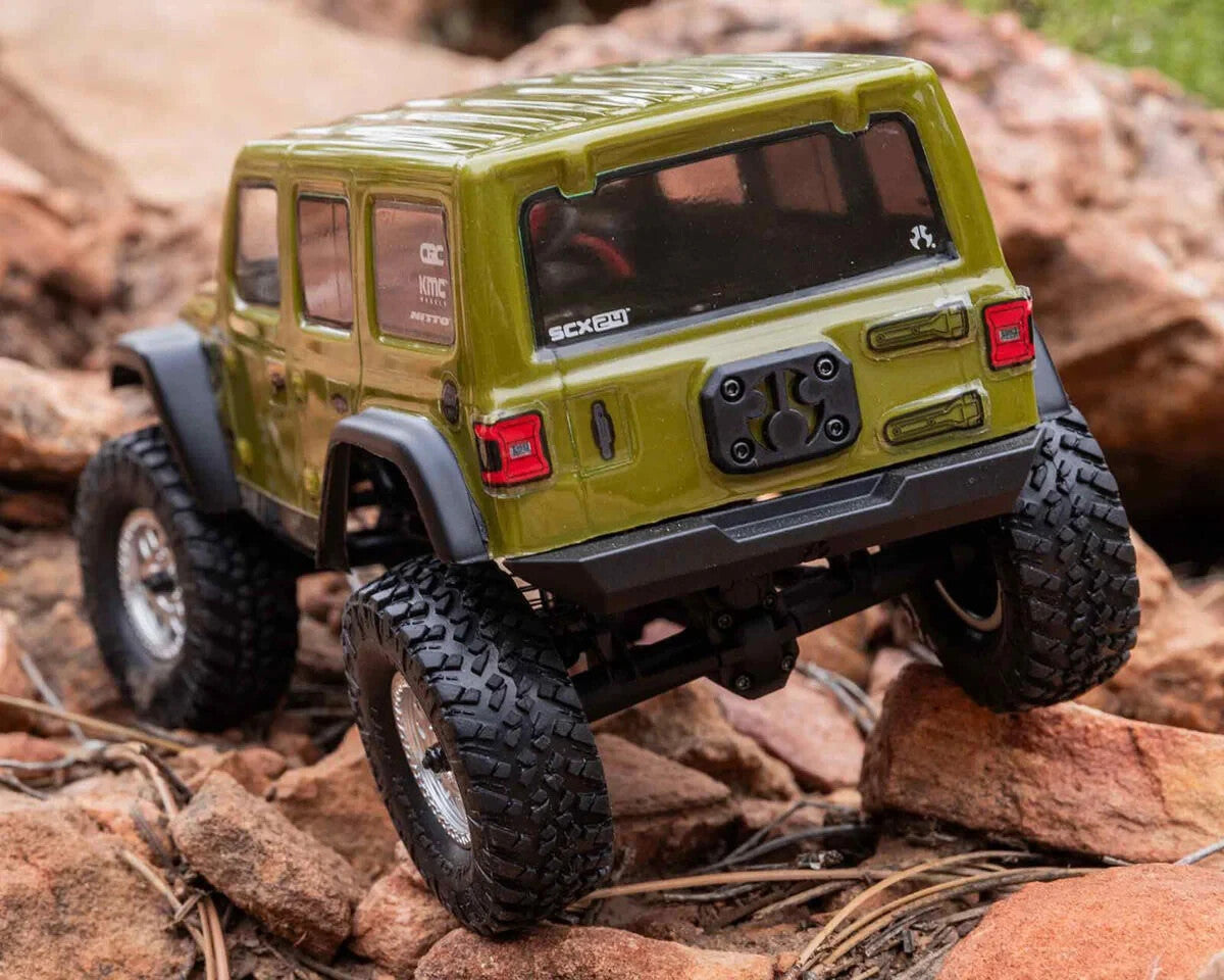 Axial AXI00002V3T4 SCX24 V3 RTR Ready To Run Jeep Wrangler Unlimited Body Green