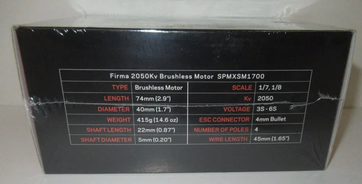 New Spektrum Firma 2050KV Brushless Motor Arrma Felony & Infraction SPMXSM1700