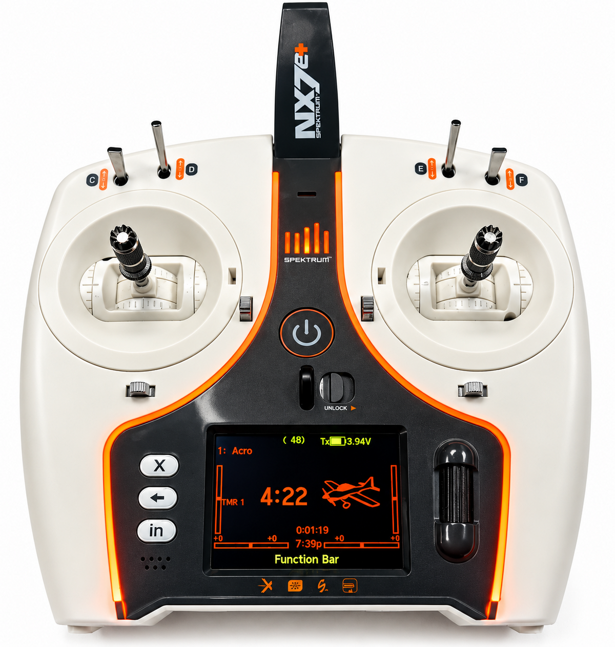 Spektrum RC NX7e+ 2.4GHz DSMX 14-Channel Radio System Transmitter Only SPMR7110