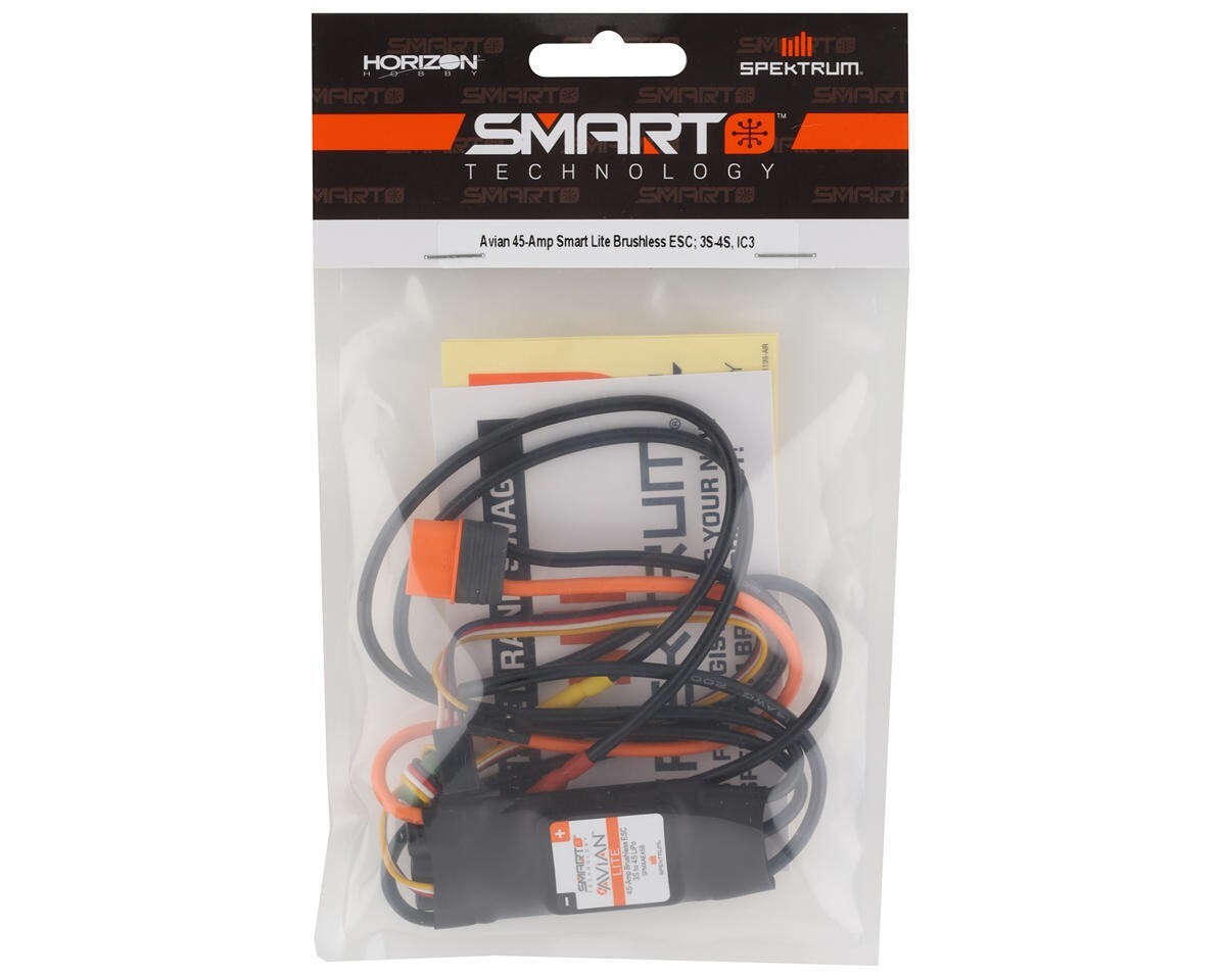 Spektrum RC Avian 45A 3-4S Smart Lite Brushless ESC RC Speed Control SPMXAE45B