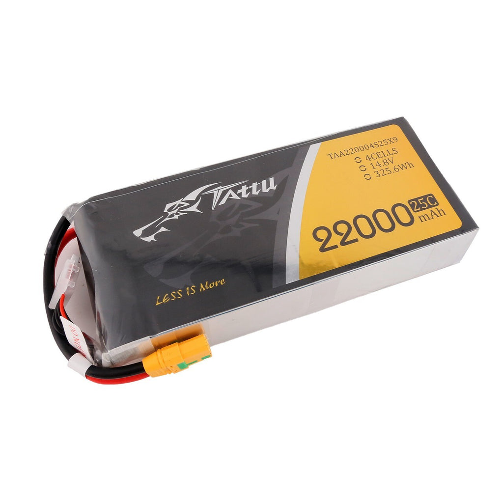 Tattu G-Tech 4S 22000mAh 14.8V 25C Lipo Battery with XT90-S Plug for UAV