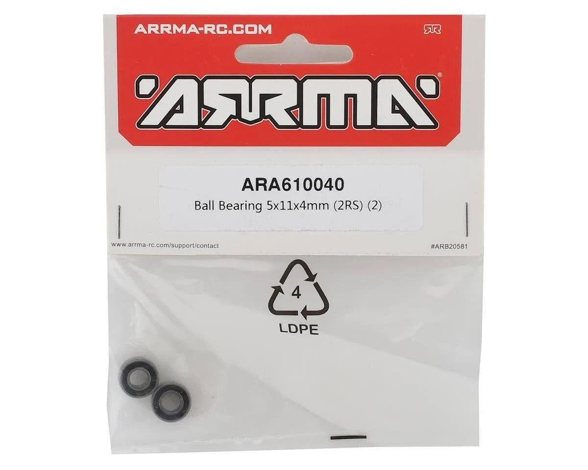 ARRMA ARA610040 Ball Bearing 5x11x4mm (2RS) (2) : Felony / Infraction / Kraton