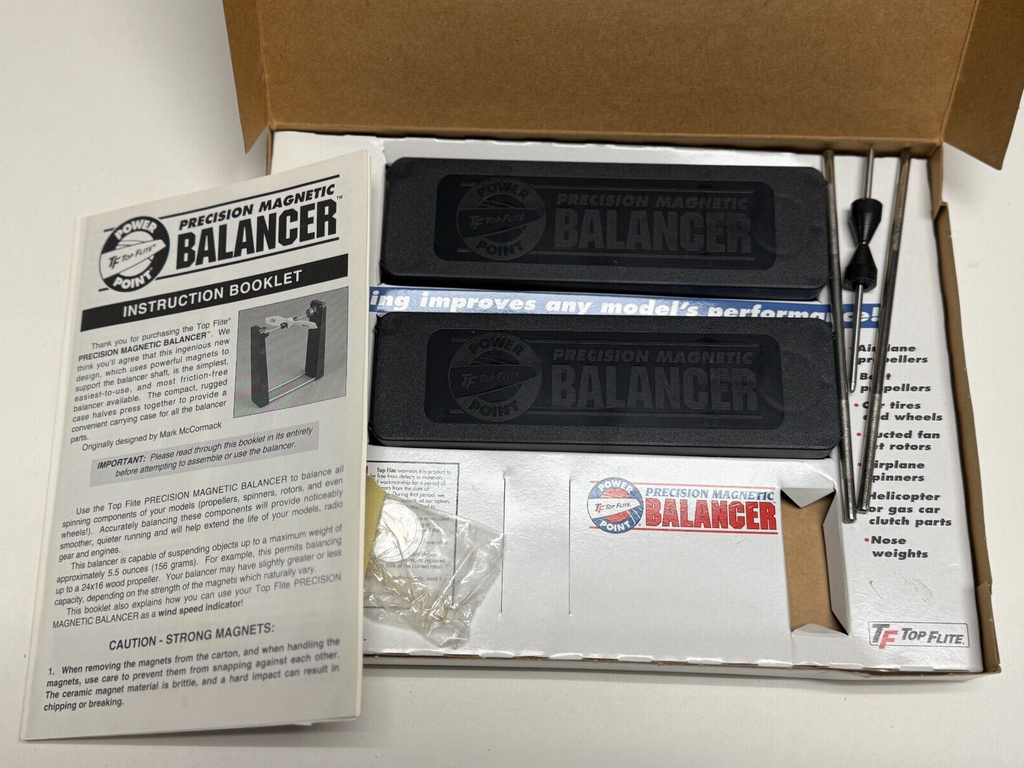 New TopFlite RC Remote Control Airplane / Boat Prop Propeller Balancer