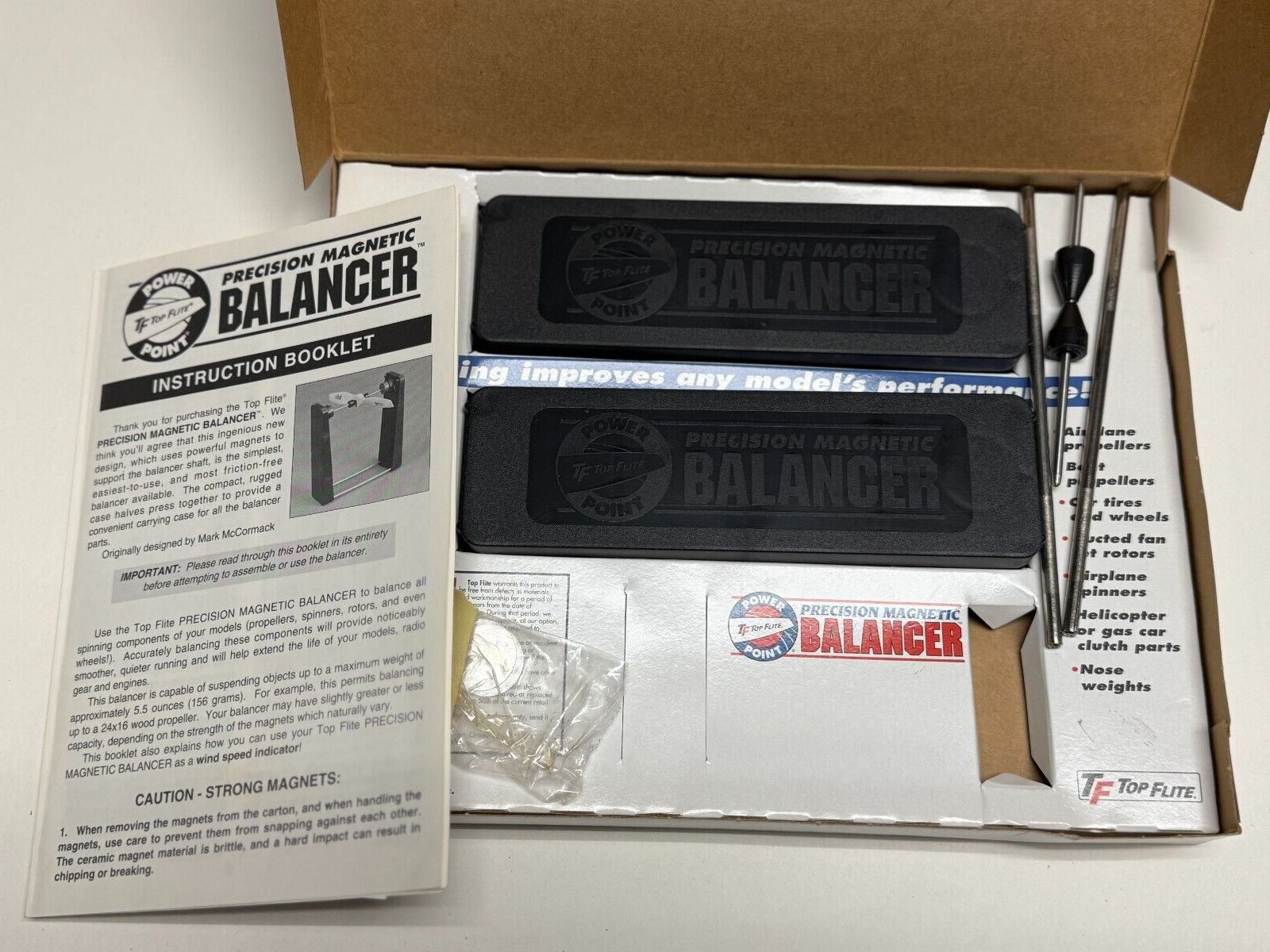 New TopFlite RC Remote Control Airplane / Boat Prop Propeller Balancer