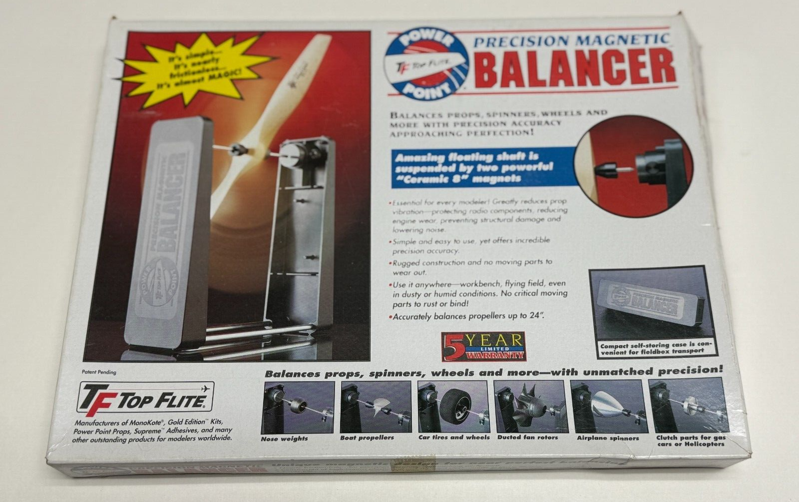 New TopFlite RC Remote Control Airplane / Boat Prop Propeller Balancer