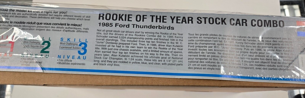 Monogram 1985 Rookie of The Year Combo #6368 1/24 Scale Model Kit NIB Sealed