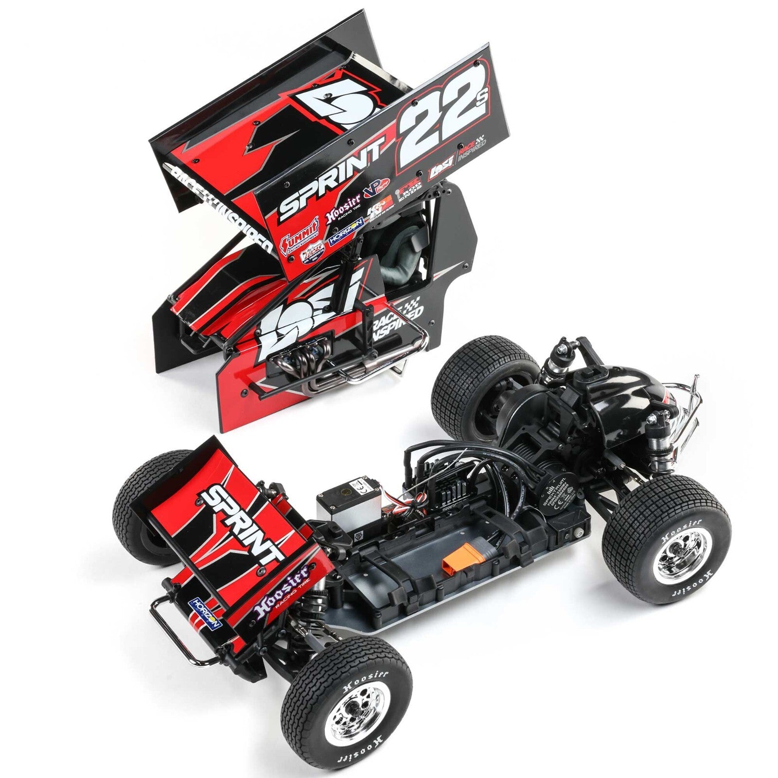 Losi 1/10 22S Sprint 2WD Brushless RTR With Battery & Charger, Red LOS-2359