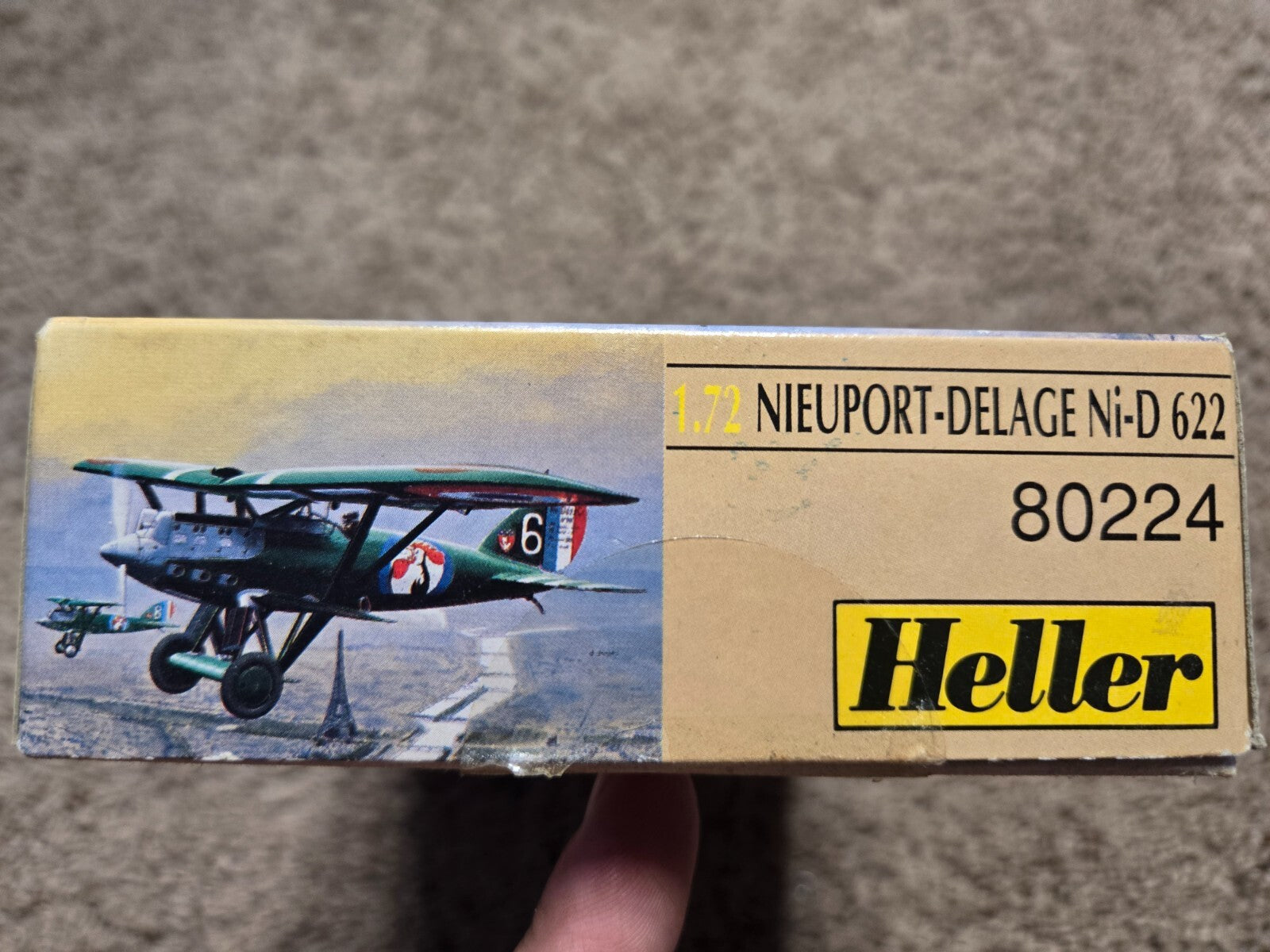 1:72 Scale Plastic Model Nieuport-Delage Ni-D 622 Heller 80224