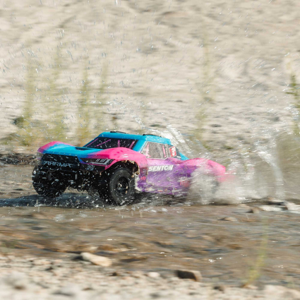 Arrma 1/10 SENTON 4X4 223S BLX Brushless Short Course Truck RTR With DSC, Blue