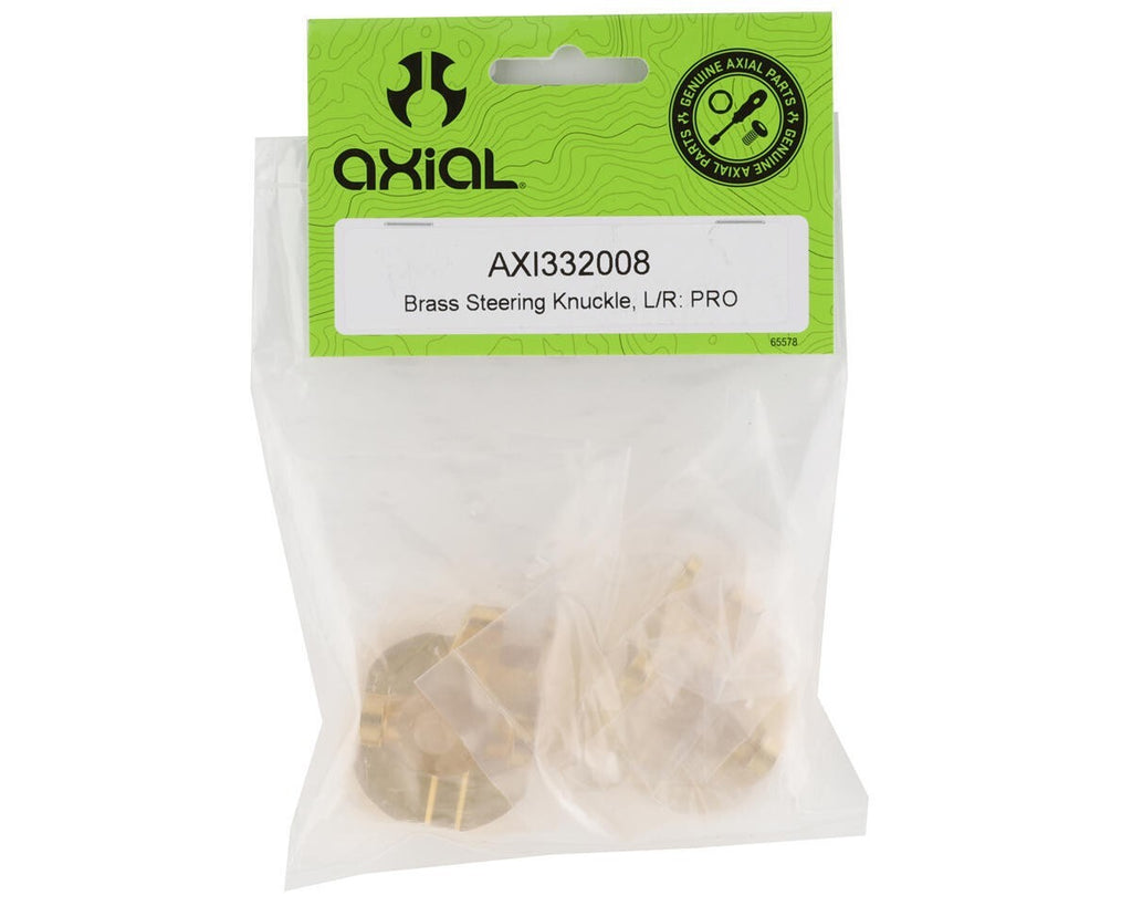 Axial SCX10 Pro Comp Rock Crawler Brass Steering Knuckles (2) (58g) [AXI332008]