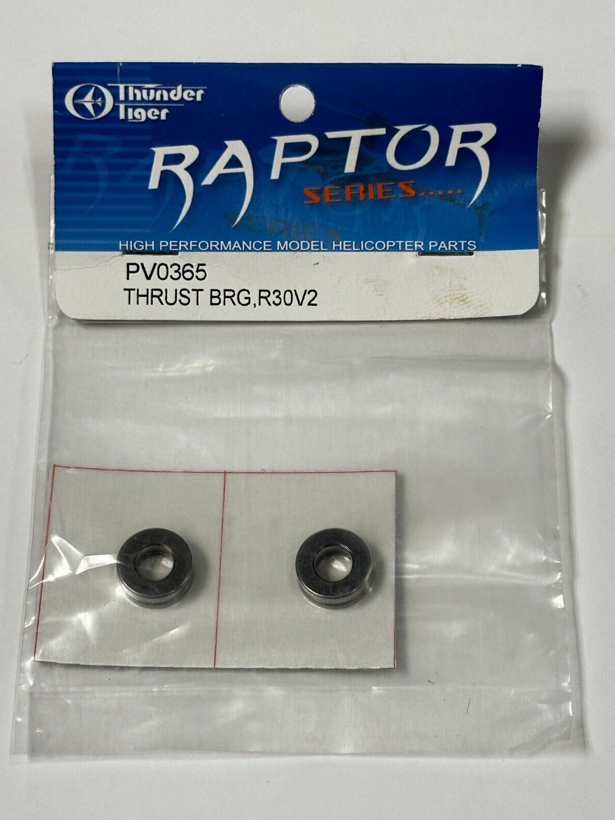 New Thunder Tiger TT RC Helicopter Raptor .30 .50 30 50 Thrust Bearings PV0365