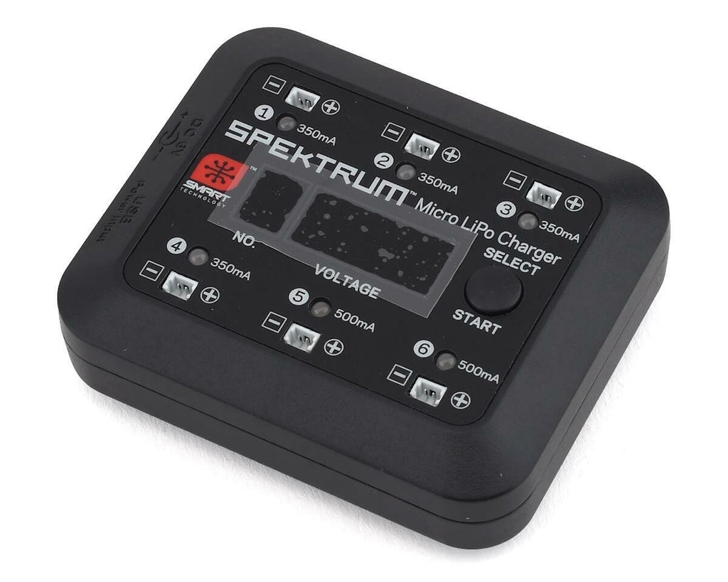 Spektrum RC S63 DC/USB 1S UMX LiPo Smart Charger SPMXC1060 : Vapor , Sport Cub