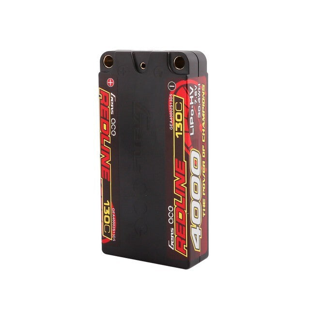 Gens ace 4000mAh 2S 130C 7.6V HardCase HV Redline Series Lipo Battery with 5mm