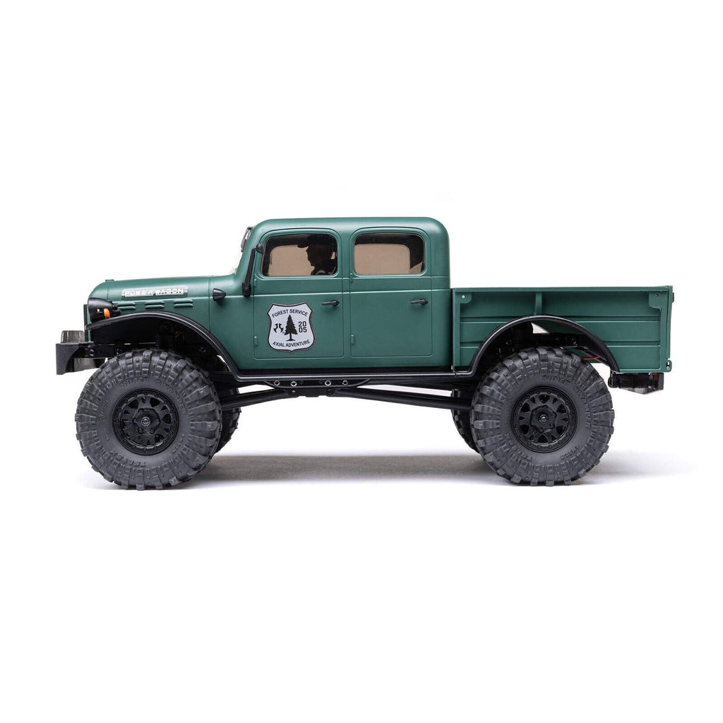 Axial AXI00007T2 1/24 SCX24 Dodge Power Wagon 4WD Rock Crawler Brushed RTR Green