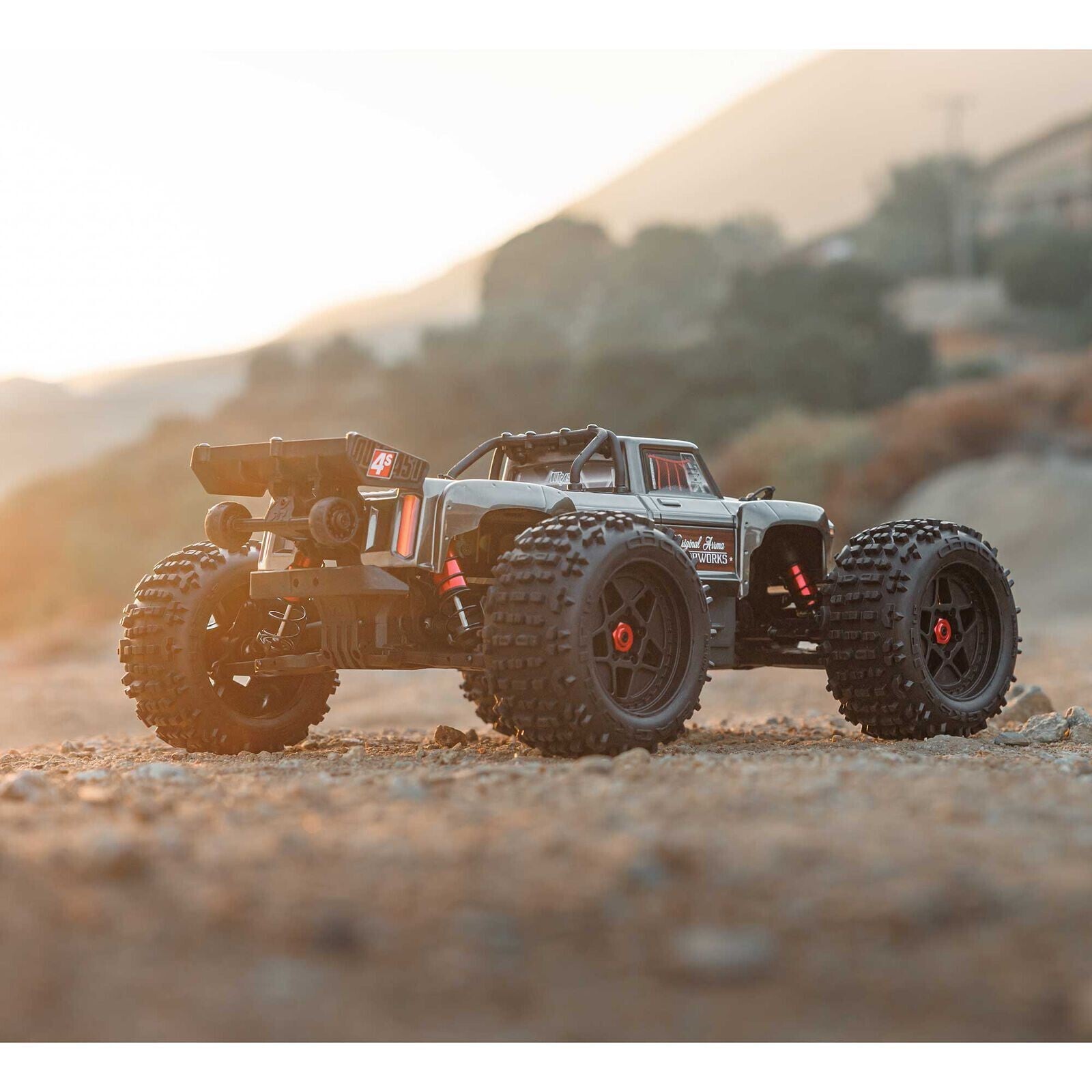 Arrma Outcast 4S V2 BLX Brushless RTR 1/10 Scale Stunt Truck Grey ARA4410V2T3