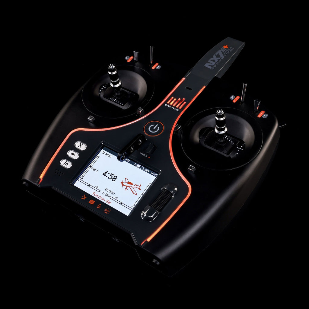 Spektrum NX7e+ 14-Channel DSMX Transmitter Only Black Edition SPMR7120
